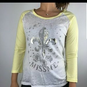 MISS ME 3/4 LENGTH SLEEVE SHIRT